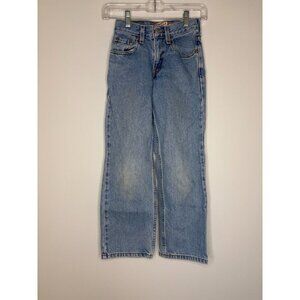 LEVI'S 550 Relaxed Fit Boys 10 Slim 5-Pocket 23X25 Denim Light Wash Jeans